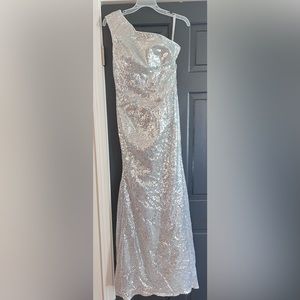 Sparkly One Shoulder Mermaid Prom Dress